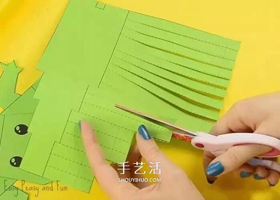 幼儿园手工制作卡纸鳄鱼的方法 简单又好玩！