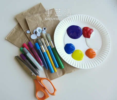 幼儿园纸袋手工制作水母的做法教程