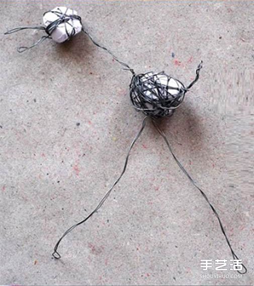儿童白鹭玩偶手工制作 只需要准备毛线和铁丝