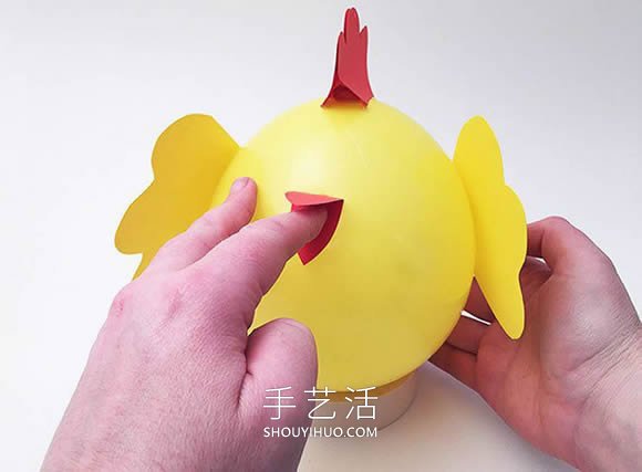 气球简单手工制作可爱小鸡的做法教程