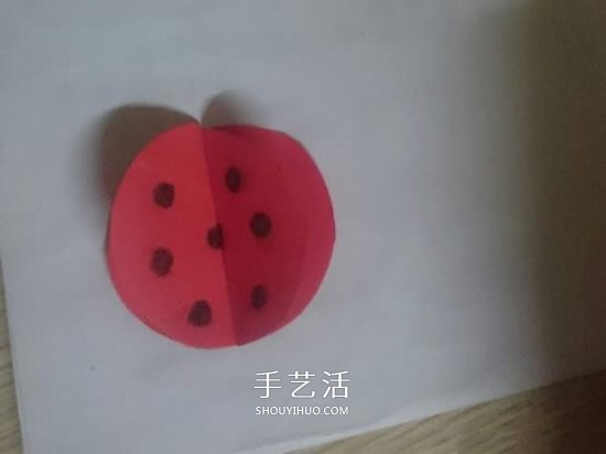 幼儿园手工制作立体瓢虫的做法