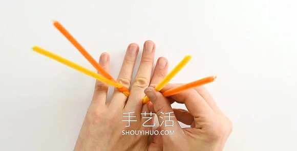 扭扭棒手工制作蝴蝶戒指的做法教程
