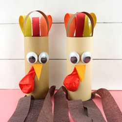 儿童手工制作感恩节火鸡风向袋的做法教程