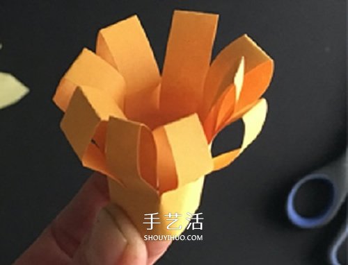 手工卡纸花的做法图解 幼儿制作立体花朵教程