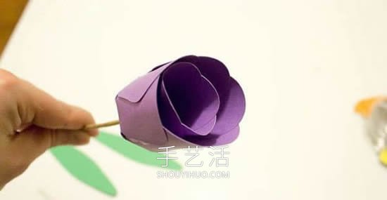 幼儿园教师节礼物！卡纸手工制作郁金香花