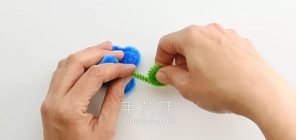 扭扭棒花朵戒指手工制作教程图解