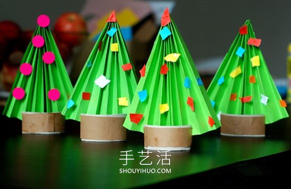 幼儿园手工制作迷你圣诞树的做法教程