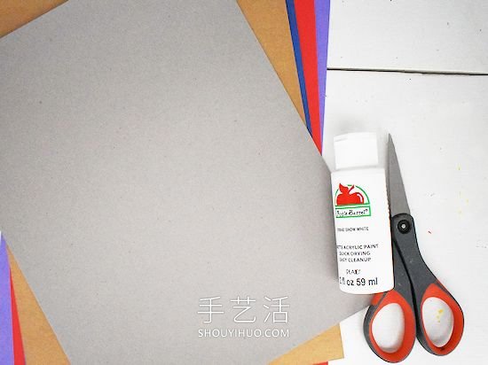 幼儿园手工制作被雪覆盖的树木
