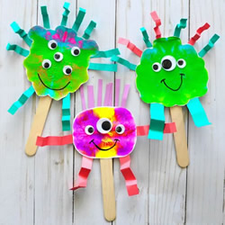 幼儿园简单手工制作万圣节可爱怪物的做法