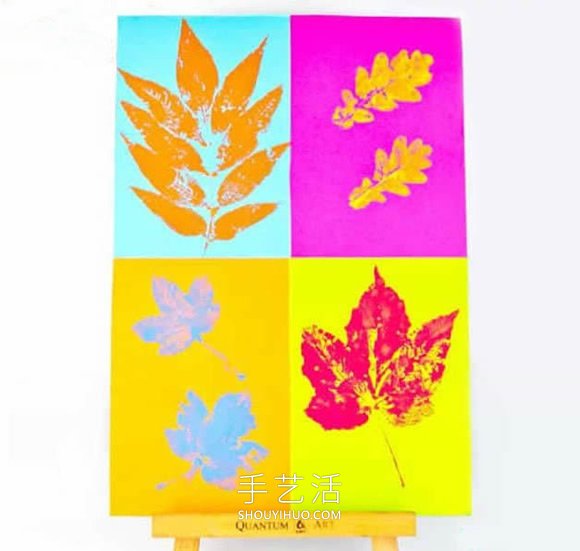 幼儿园手工制作秋天树叶印画的做法教程
