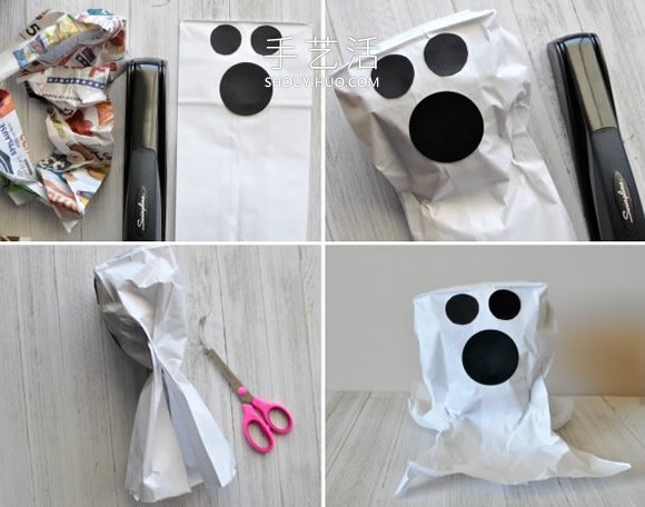 幼儿园手工制作午餐袋幽灵的做法教程