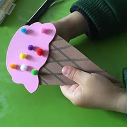 幼儿自制纸冰激凌的方法 用卡纸制作冰激凌