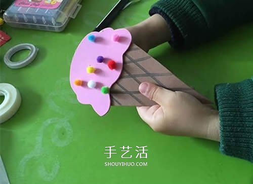 幼儿自制纸冰激凌的方法 用卡纸制作冰激凌