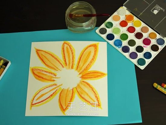 幼儿园手工制作向日葵画的做法教程