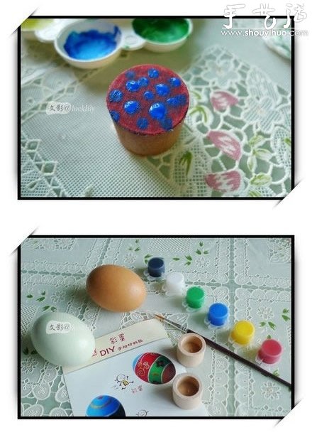幼儿手工——鸡蛋或鸭蛋绘制艺术彩蛋