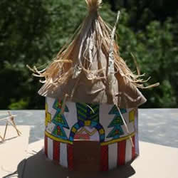 幼儿园手工小房子做法 自制圆形尖顶房子教程
