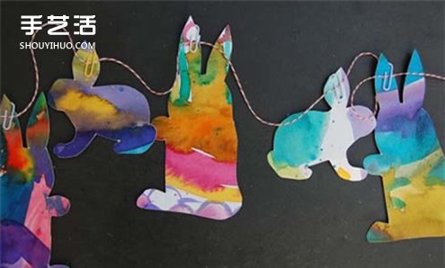 复活节/中秋节布置：幼儿园教室兔子挂饰制作