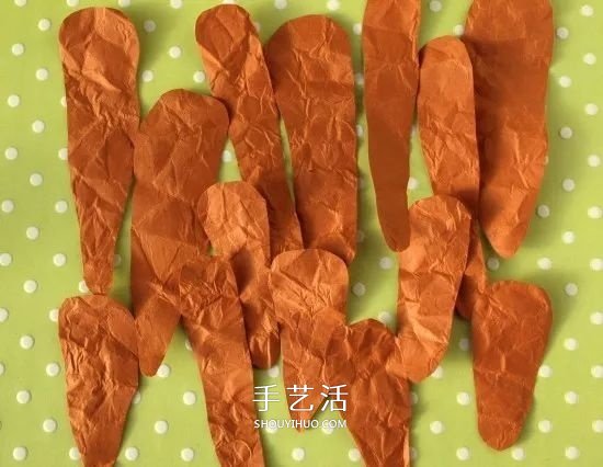 幼儿园手工做胡萝卜 卡纸胡萝卜的制作方法