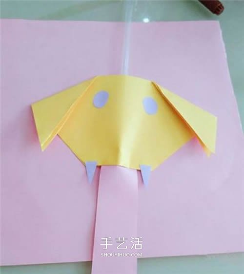 吹下吸管象鼻子就会动 简单有趣的幼儿玩具DIY