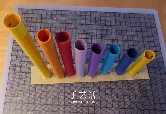 自制简易排箫的方法 儿童用卡纸做排箫玩具