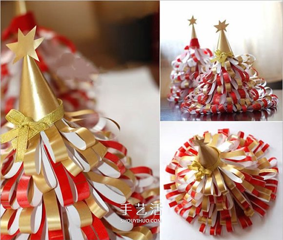 简单又漂亮纸圣诞树的做法图解