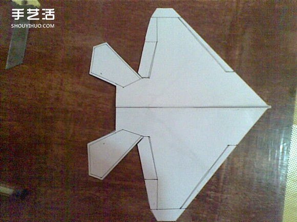 F-22战斗机折纸图解 手工制作F22战机模型教程