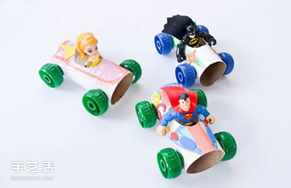 卫生纸筒制作小汽车 简单幼儿纸筒小车的做法