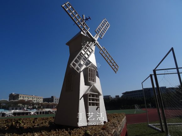 荷兰风车模型制作方法 PVC板做荷兰风车的教程