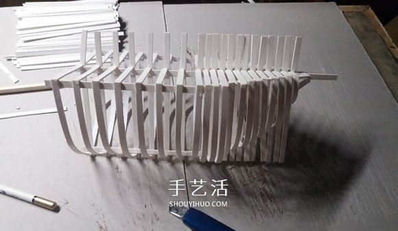 纸制单桅帆船模型制作 精致卡纸帆船手工制作