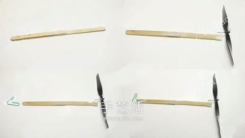 螺旋桨飞机模型DIY 橡皮筋动力飞机制作方法