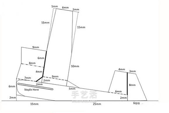 滑翔机模型的制作方法 卡纸做滑翔机模型图解