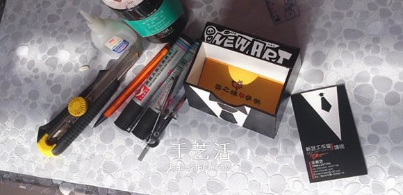 PVC板制作带院子的房子模型 兼具收纳功能