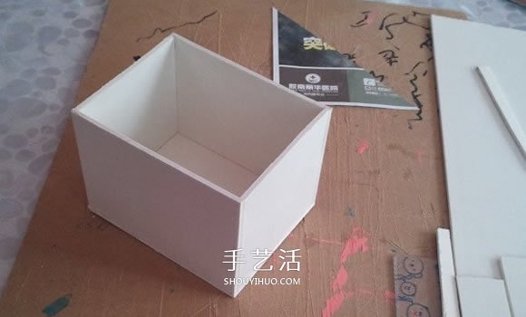 PVC板制作带院子的房子模型 兼具收纳功能