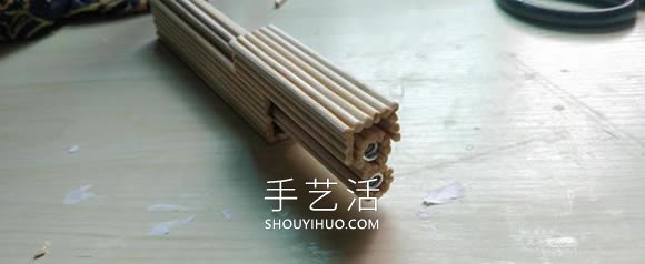 竹棒手工制作沙漠之鹰手枪模型的做法教程