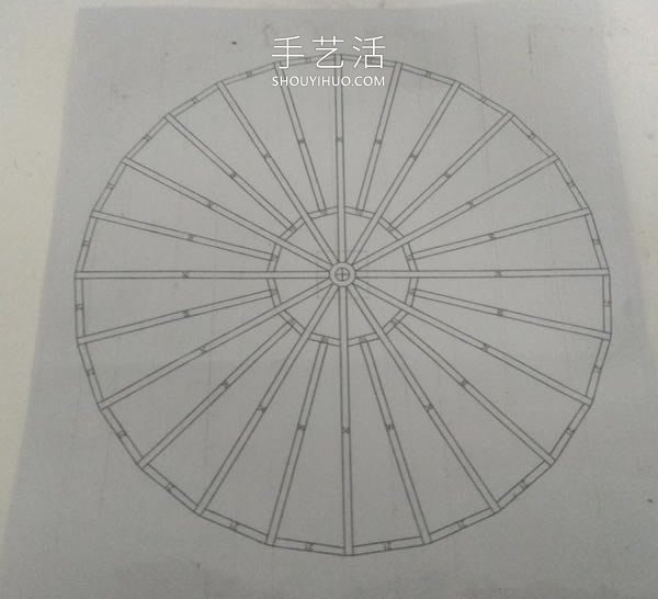 迷你水车模型制作方法带图纸