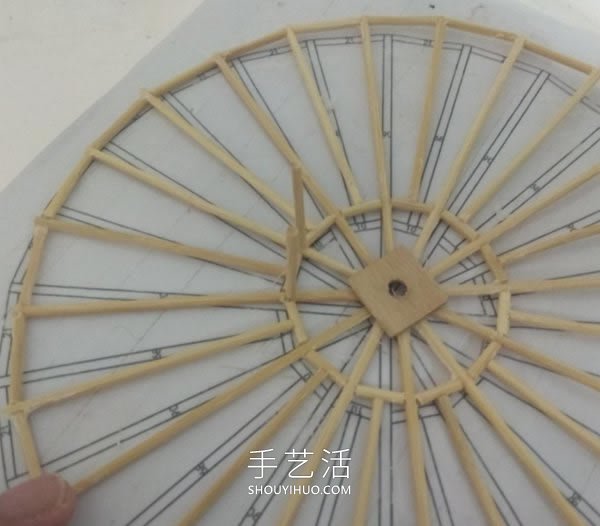 迷你水车模型制作方法带图纸