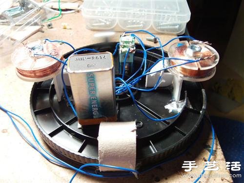 鼠标滚球、CD盒DIY粒子加速器模型