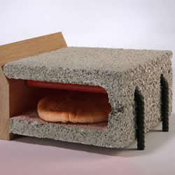 钢筋水泥DIY的烤面包机 平时还能当椅子做！