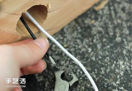 DIY自制原木台灯做法 木块手工制作台灯的方法