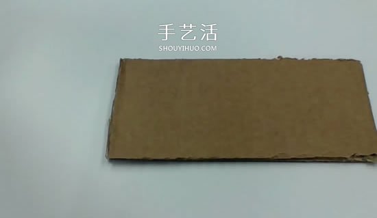 硬纸板手工制作乒乓球弹射器玩具的方法