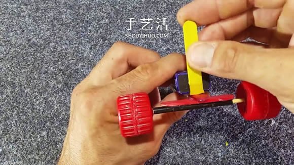 自制电动马达三轮车玩具的科技小制作教程