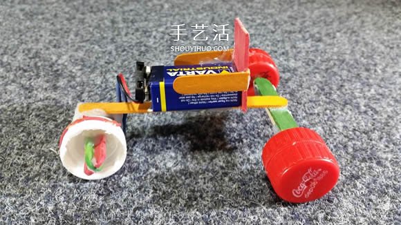 自制电动马达三轮车玩具的科技小制作教程