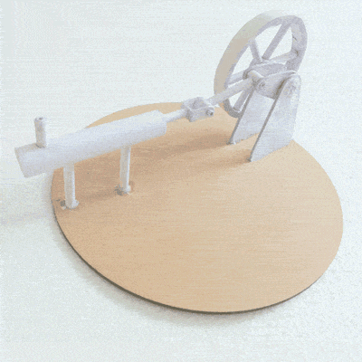 自制斯特林发动机模型制作过程带图纸