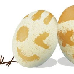 化学小实验：不用画笔在鸡蛋上画画