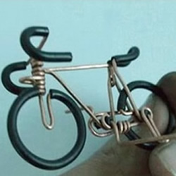 铜丝自行车的做法教程 铜丝手工制作自行车