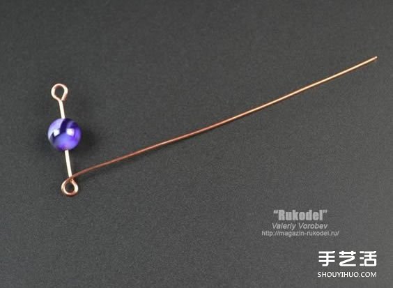 金属丝串珠挂饰DIY图解 精致绕线挂件手工制作