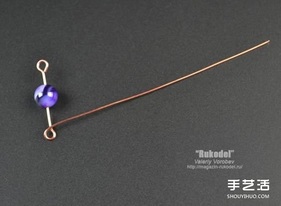 金属丝串珠挂饰DIY图解 精致绕线挂件手工制作