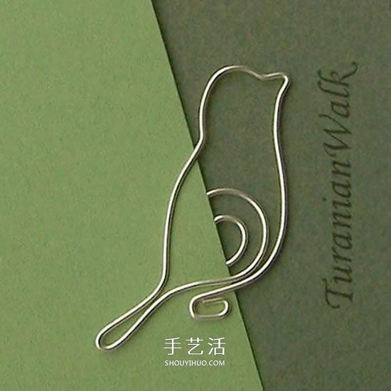 金属丝做书签的作品 手工制作金属丝书签图片