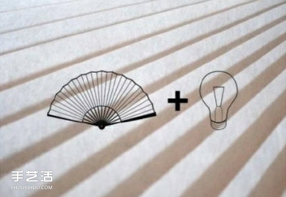 简单折扇做灯罩的方法 纸扇吊灯灯罩手工制作