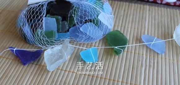 海玻璃手工制作风铃 浪漫海波浪风铃DIY教程